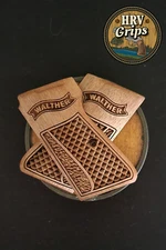 Walther PPKS Custom 22LR ARK Turkish Walnut Grips HRV Grips Dragonscale/Stipple