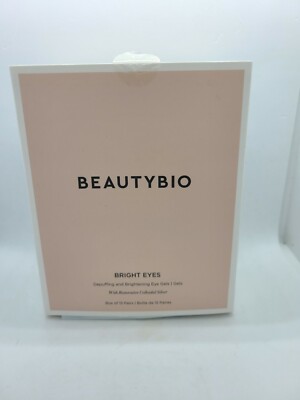 BeautyBio Bright Eyes Eye Gels 15 Pair NIB Full Size SEALED Beauty Bio Silver