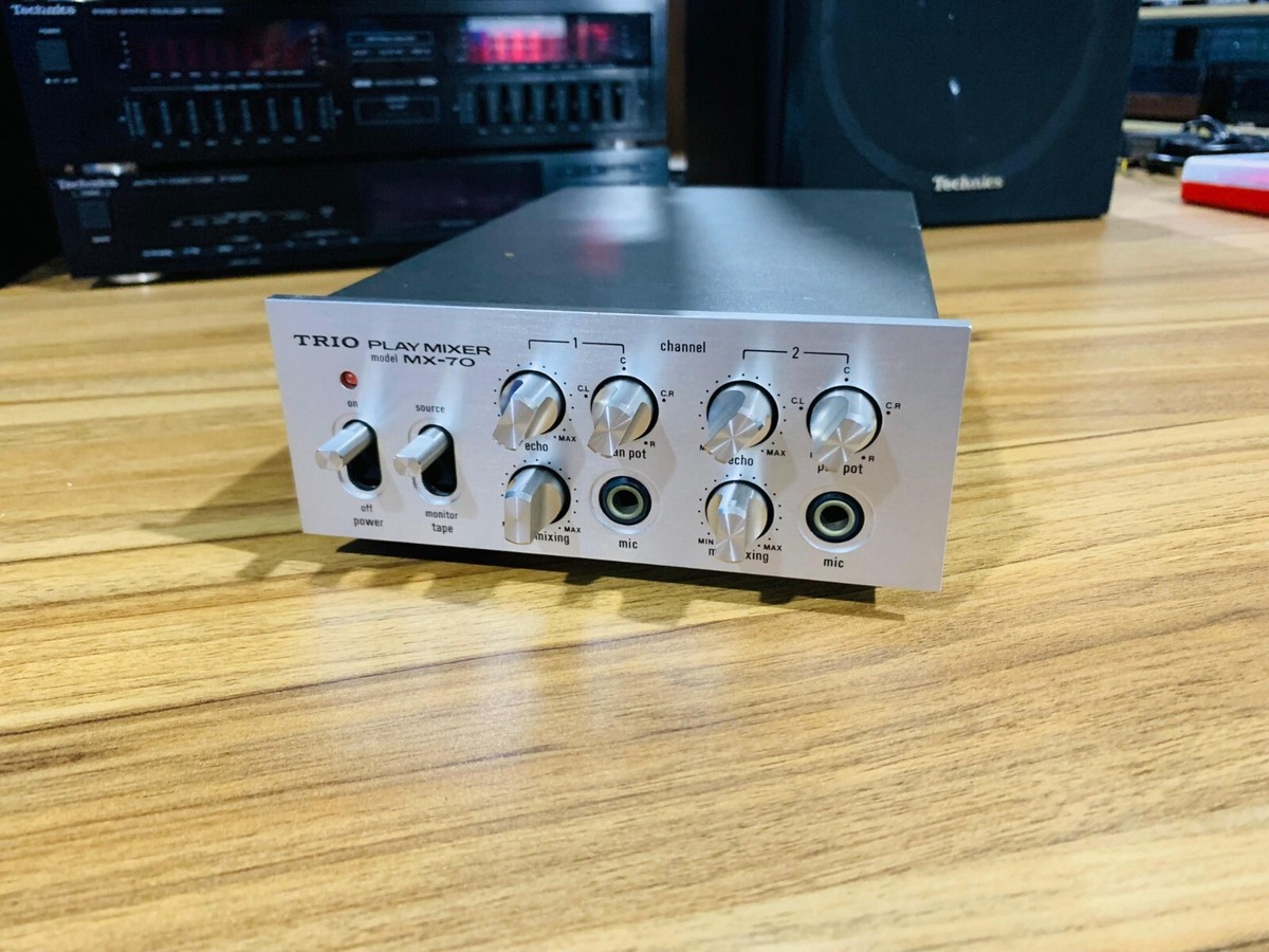 Kenwood trio MX-70 vintage hifi mic Karaoke play mixer with echo