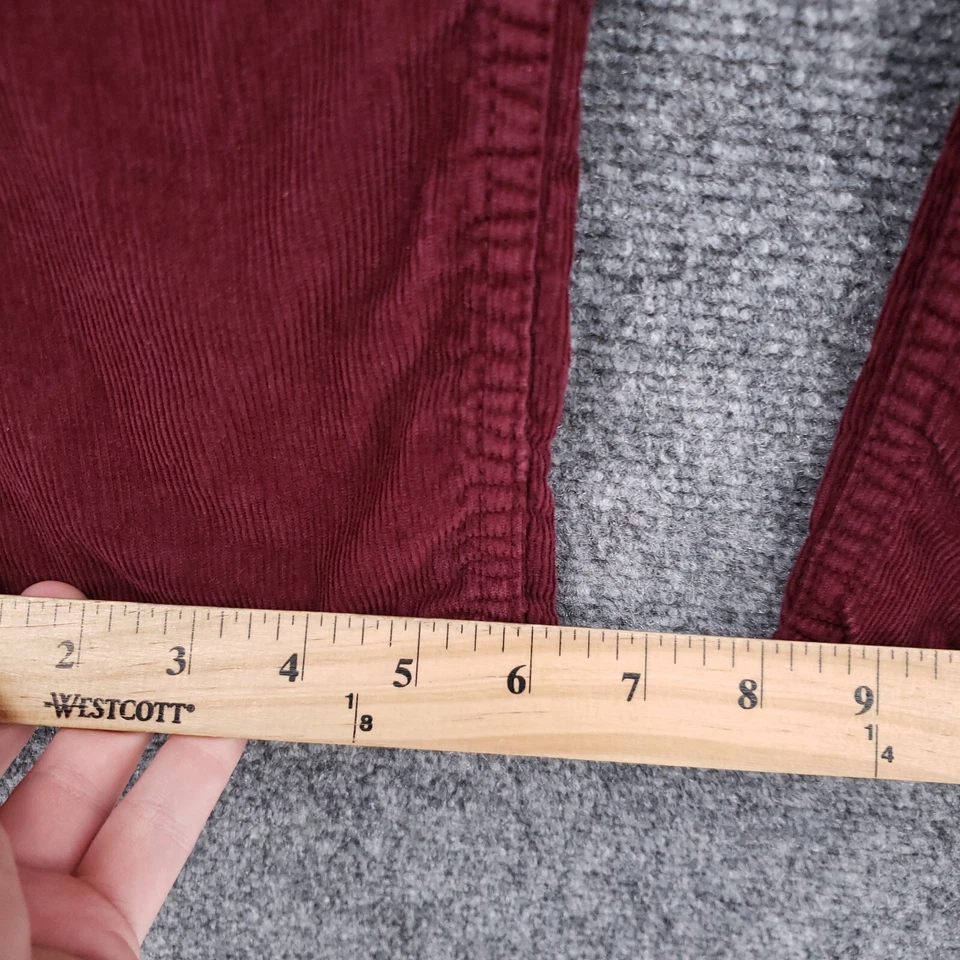 Pantalones Brooks Brothers Niños 14 Rojo Pana Chino Recto Frente Plano Vellón Foto 3 de 4