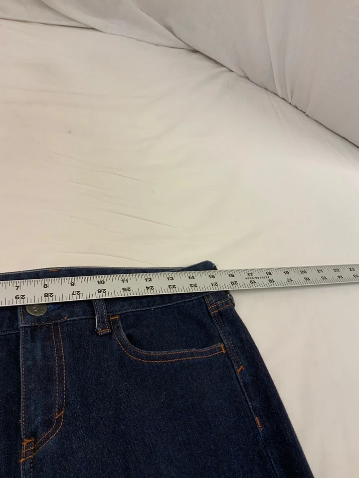 Pantalones de mezclilla Banana Republic talla 27 azul lavado oscuro mezcla de algodón recto YGI V1-581 Foto 2 de 4