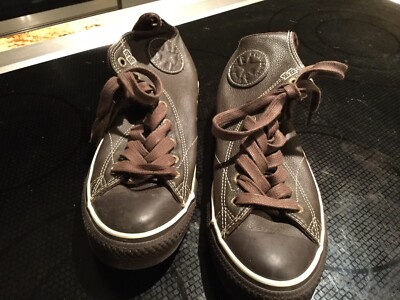 CONVERSE HIGH TOP LEATHER All-Star Men's 7.5 Brown
