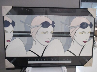 Vintage Foam Board Poster Print Patrick Nagel Classic Visions