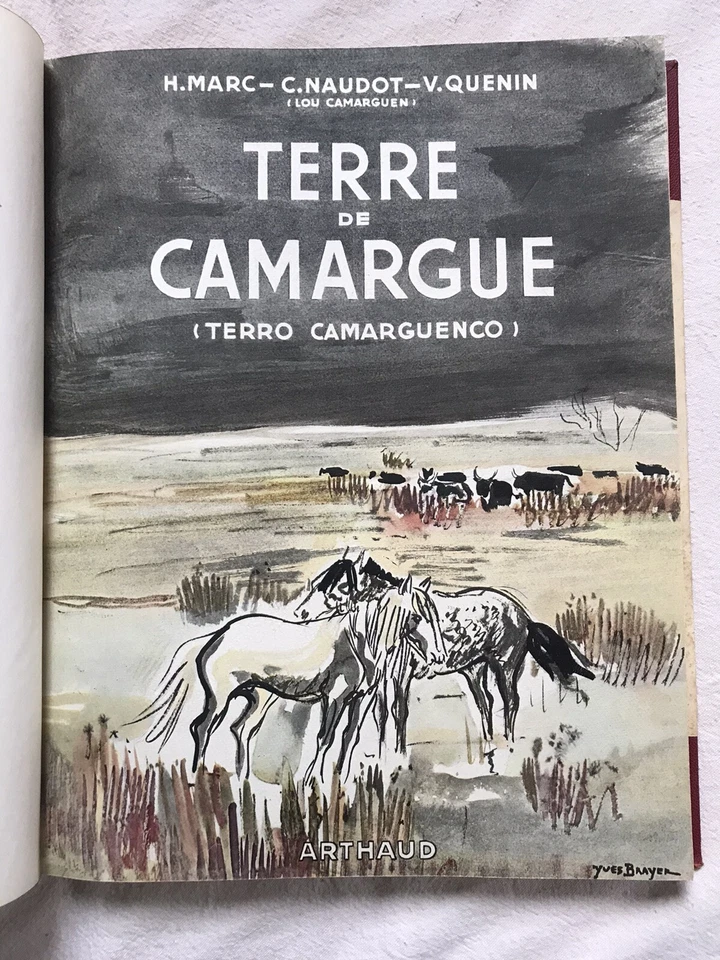 Terre de Camargue, Arthaud 1948. Couverture par Yves Brayer   - Photo 2/4
