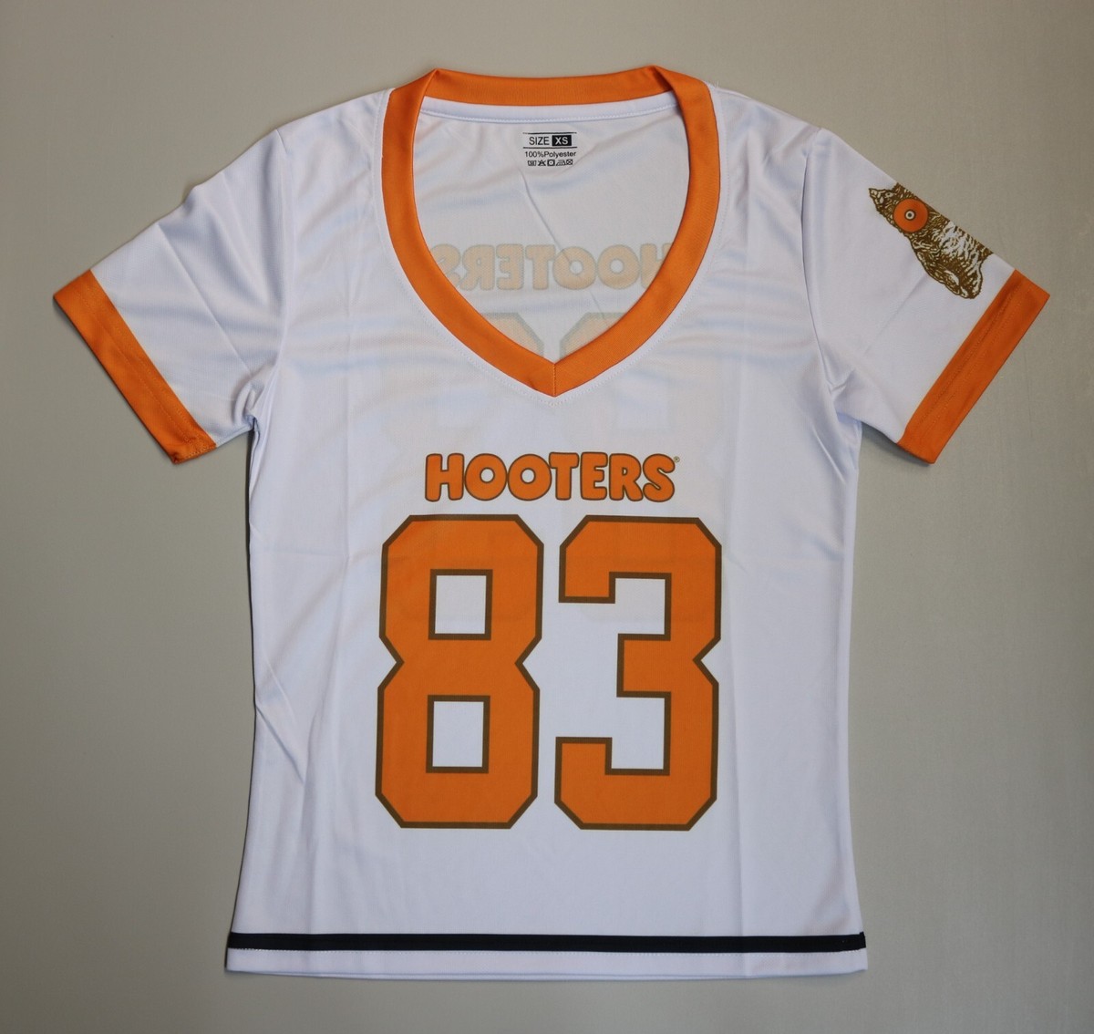 NEW! AUTHENTIC XS HOOTERS GIRLS 83 JERSEY X-SMALL UNIFORM TOP | eBay