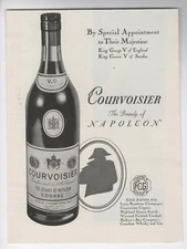 Vintage 1930's Post Probation - Courvoisier - Bandy of Napoleon Bottle - 1934 AD