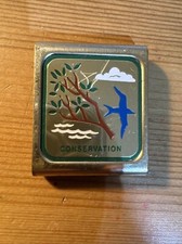 Vintage Boy Scouts of America Conservation Skill Award Metal Belt Slide Loop