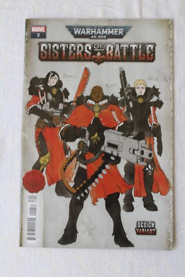 Warhammer 40K Sisters of Battle #2 1:10 Salazar Design Variant Marvel 2021 VF/NM