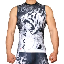Sleeveless Compression Base layer MMA Jiujitsu Rash guard [FX-538] Roaring Tiger