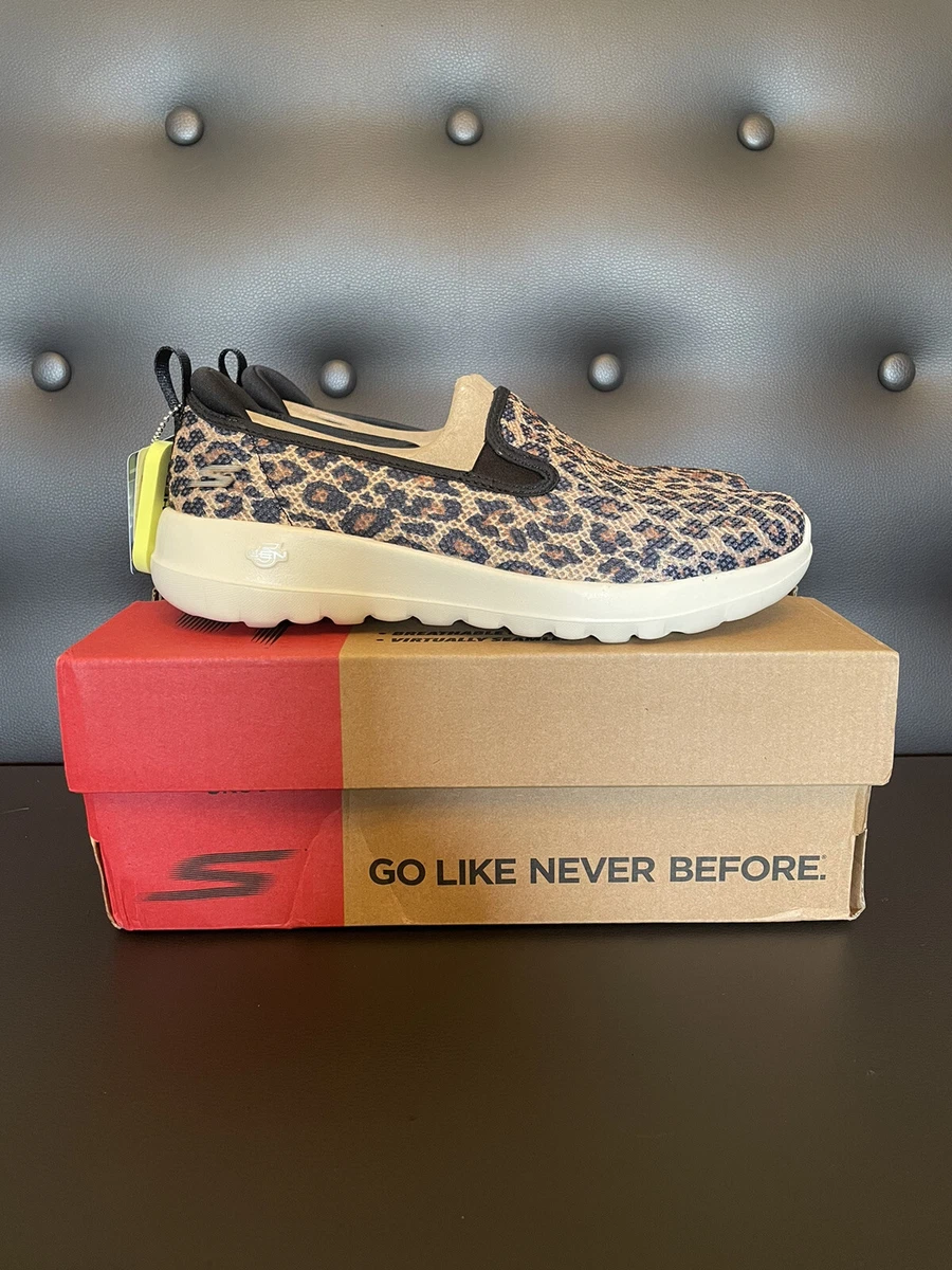 Skechers Go Walk Joy Fiery Leopard Size 7.5 Womens Walking Sneakers NEW in Box