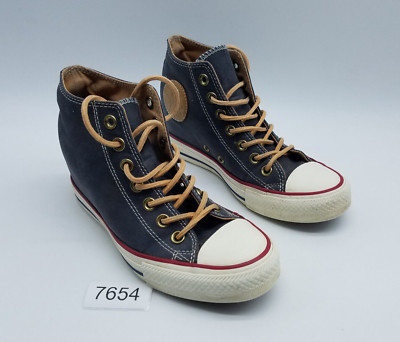 Converse CTAS Lux Hidden Heel Wedge Women's Size 7 Sneakers Gray