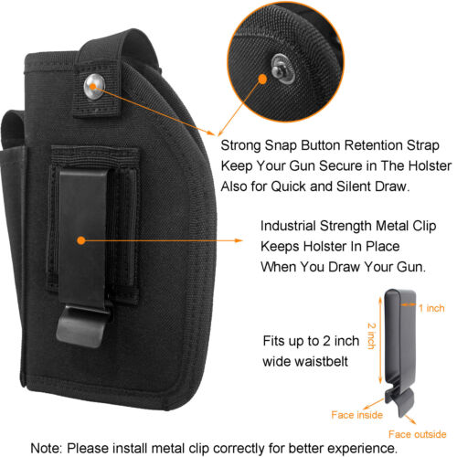 IWB OWB Right Hand Truck Tactical Laser Holster- Fits Pistols with Mounted Laser - Picture 8 of 11