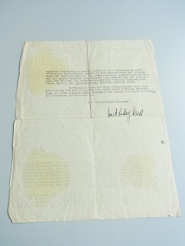 Ernst Ludwig HEUSS (1910-1967): Signierter Brief BERLIN 1936, Rechtsberatung - 第 6/11 張圖片