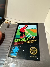 Golf (Nintendo NES, 1985) Caja Negra - Completo En Caja - Aut&eacute;ntico