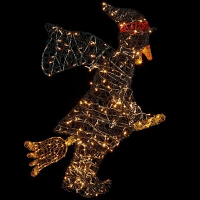 Premier Decorations 110 cm weiche Acryl 3D Hexe mit warmweißen LEDs UVP 150£