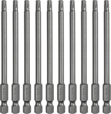 10PCS T25 Torx Screwdriver Bit Sets, 4  Length Magnetic Security Torx Bits Set (