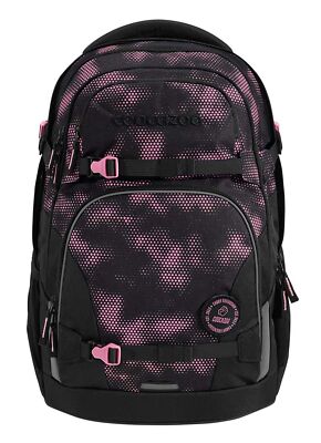 coocazoo Porter Backpack Schulrucksack Rucksack Pink Illusion schwarz rosa Neu