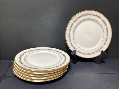 FRANCISCAN ARCADIA GOLD Set of 6  Bread Plates 6 3/8'' Gold Trim (J4**)