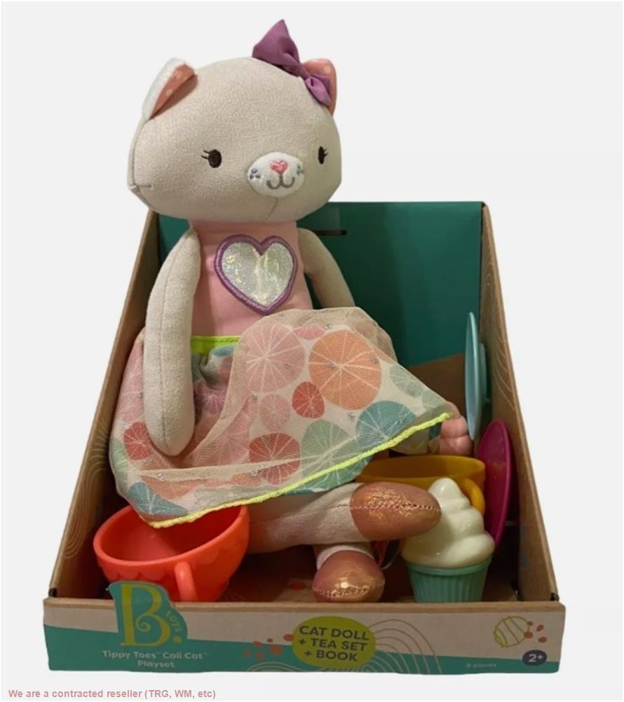 Плюшевый кот B toys настольная книга и чайный набор - Tippy Toes Cali Cat 4390₽