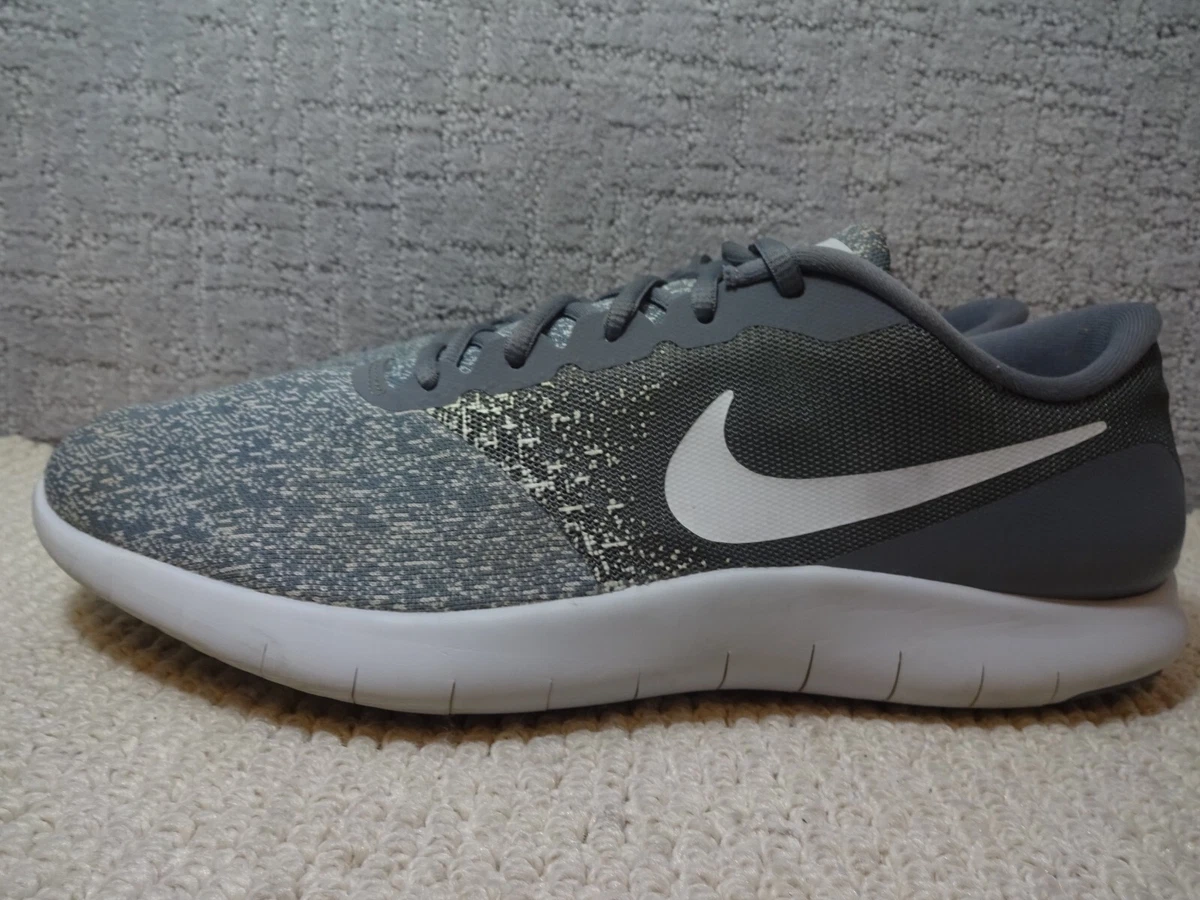 Nike Flex Contact Mens Size US Gray Low Lace up Running Shoes 908983-011 |