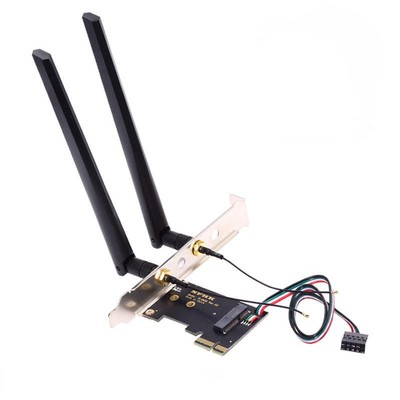 PCI-E X1 to NGFF A+E/E-Key Wireless Network PCI Express Expansion Card Adapter