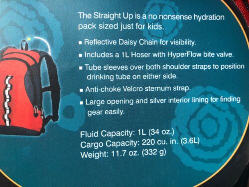 Platypus Straight Up Hydration Back Pack 1 Liter - New - Picture 3 of 12