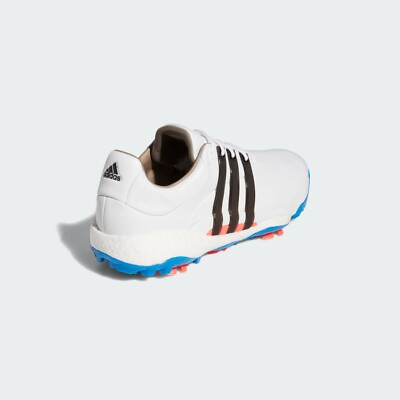 Adidas Tour 360 22 Golf Shoes Mens Sneakers Cloud White/Blue Rush