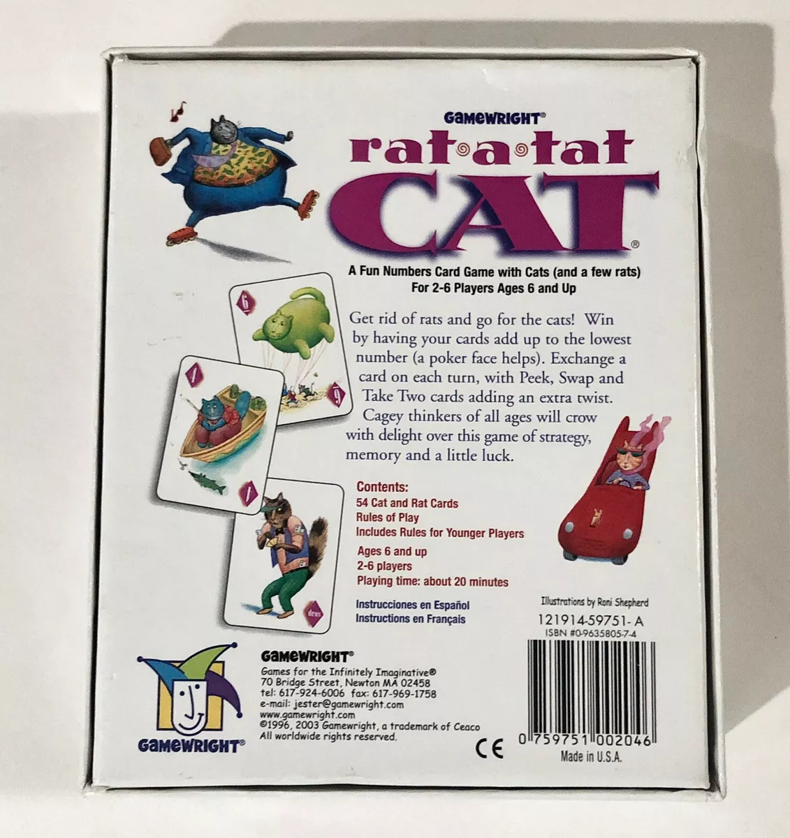 Gamewright Rat-A-Tat Cat: A Fun Numbers Card Game with Cats (and a Few  Rats) Fun