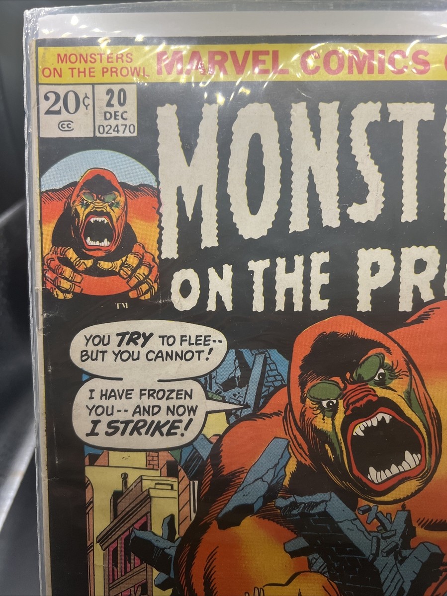 Marvel Comics Group Monsters On The Prowl Issue #18 20 Cent Comic