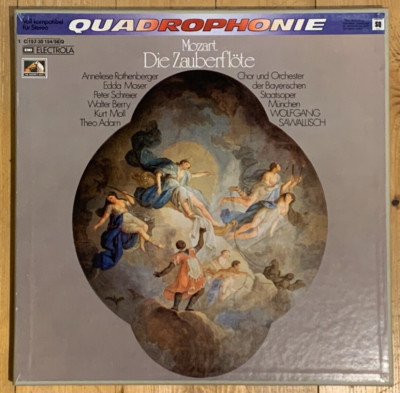 Signed BRIGITTE FASSBAENDER Mozart Magic Flute Sawallisch EMI 3LP Box MINT