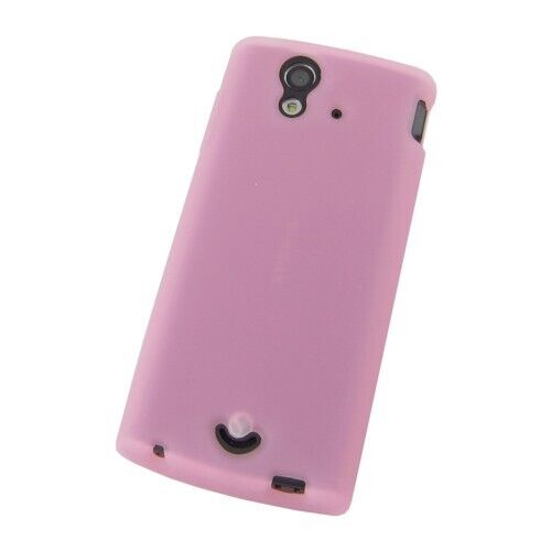 Funda/funda de silicona para Sony Ericsson Xperia ray - funda/estuche rosa caliente - Imagen 1 de 3