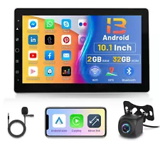 10.1" Carplay Car Stereo Radio Bluetooth Single 2Din Rotatable Touch Screen MP5