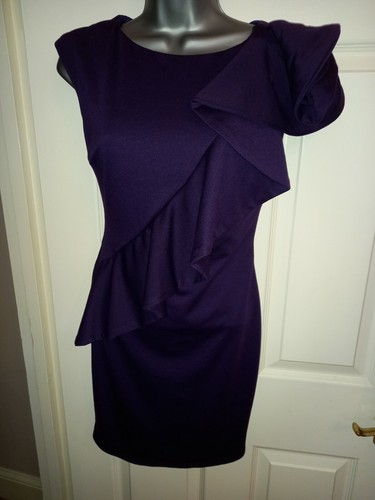 Goddess london Purple bodycon mini 