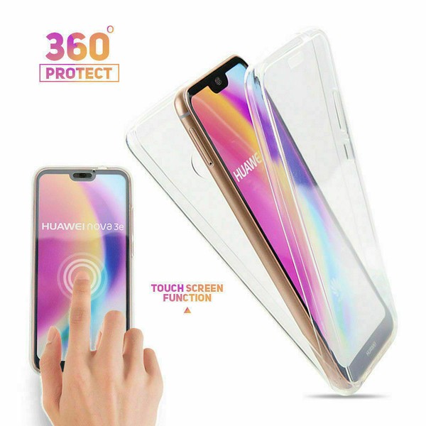 Funda Protectora Completa 360° Antigolpes Frontal + Carcasa Protectora Trasera PC para Teléfono Inteligente