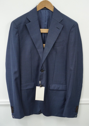 Blazer Homme La Spalla Vitale Barberis Par Suitsupply - Taille 54S (UK/US 44S), Bleu, En Laine, Neuf Avec étiquettes