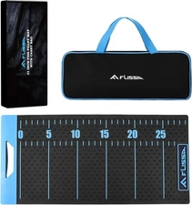 FLISSA 33" Non-Slip Fish Fillet Mat Cleaning Mat Measuring Scales with Carry Bag