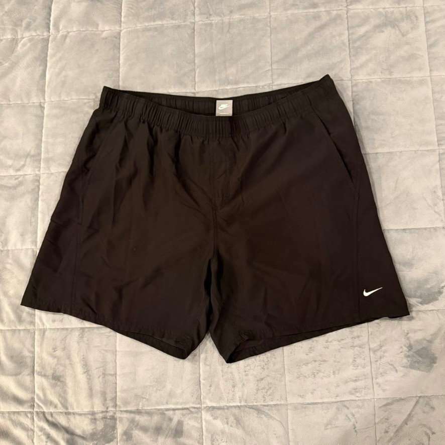 Nike Athletic Shorts Mens XL Black Mesh Lined Running Gym Training RN37966