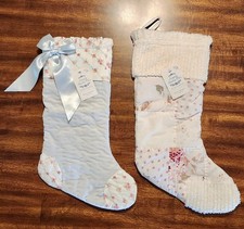 NWT Simply Shabby Chic Christmas Stockings Pi...