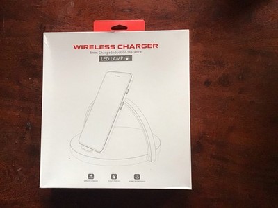 Wireless Charger 8 mm Charge Induktionen Distance LED Lampe Neu OVP