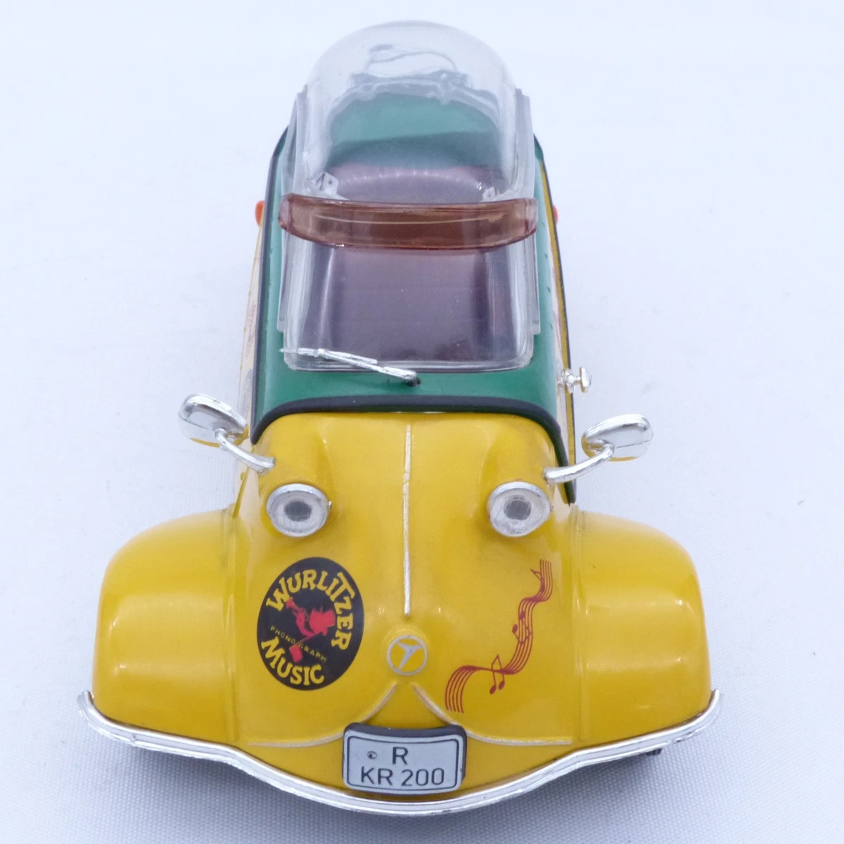 Messerschmitt Kabinenroller KR 200, Modell 1955-1964, gold, Dach zu öffnen, mit Lenkung, Revell GOLD | 08908-messerschmittkr200goldrevell118mb