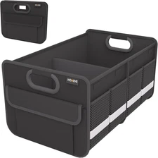 Homeve Trunk Organizer, Car Storage, Reinforced Handles, Collapsible Multi-Compa