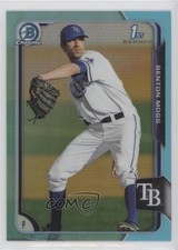 2015 Bowman Draft Chrome Sky Blue Refractor Benton Moss #35 0w8