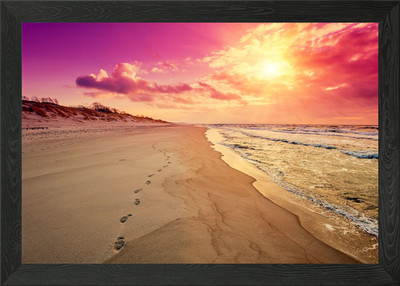 Meer Sand Sand Strand Sonne Gerahmtes Wandbild Poster Leinwanddruck Bild