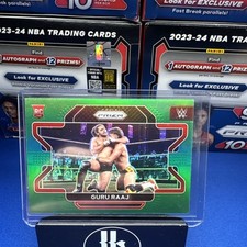 2022 Panini Prizm WWE - Guru Raaj #58 Green Prizm (RC)