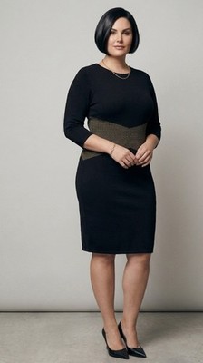 MARINA RINALDI BLACK SHEATH CROSSOVER WAIST EVENING DRESS L (16-18) NWT |  eBay