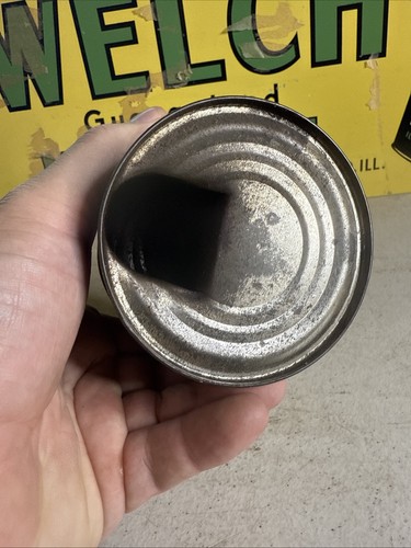 Early Gulf Valve Top Valvetop MOTOR OIL Old Graphic 1 Pint Tin Can - Foto 8 di 8
