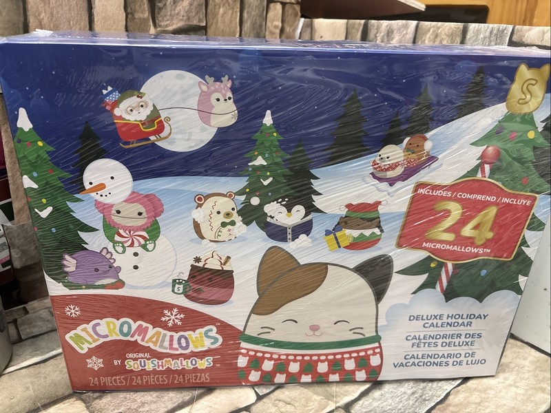 NEW Squishmallows 24-Day Micromallows Plush Holiday Advent Calendar 2025