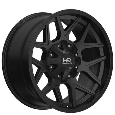 20x12 Hardrock Wheels H716 Rugged Gloss Black Off-Road Rims (4pcs) A1