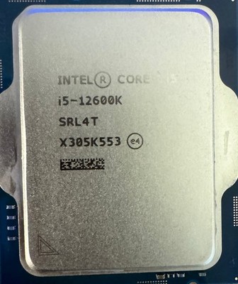 Intel Core i5-12600K Processor CPU  (4.9 GHz, 10 Cores, LGA1700)