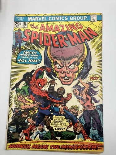 Amazing Spider-Man #138 1974 Marvel Comics 1st appearance of Mindworm